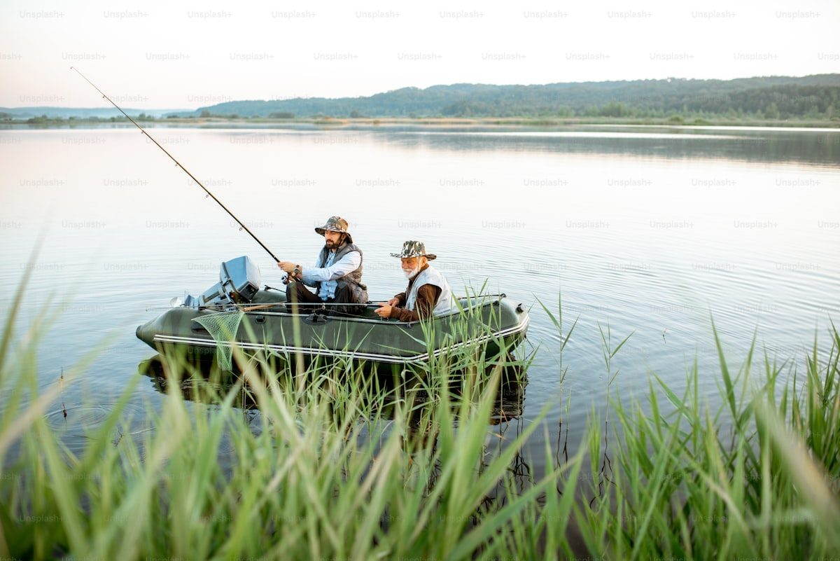Charter fishing boats docked at the Oak Orchard marina